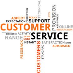 the word customer service is written in many different languages