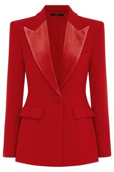 ALEX PERRY-Priestley Blazer- Long Suit Jacket, Corporate Women, Crepe Blazer, Ladies Blazer, Chic Fall Outfits, Alex Perry, Fitted Shirt, Red Blazer, 2023 Collection