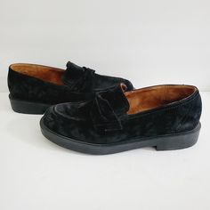 New Paul Green Sadie Loafer Platform Heeled Shoe Black Suede, Size 9,5 US Heel 1 " Loafer Platform, Paul Green Shoes, Platform Shoes Heels, Black Platform Heels, Shoe Black, Paul Green, Green Shoes, Platform Heels, Black Heels