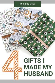 What to Sew for Men: 4 Gifts I Made My Husband for Christmas — Pin Cut Sew Studio 5 Senses Gifts, Diy Christmas Gifts For Men, What To Sew, Sewing Christmas Gifts, Christmas Fabric Crafts, Diy Gifts For Men, Diy Sewing Gifts, Christmas Sewing Projects, Sewing Machine Projects