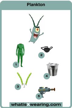 an image of a cartoon character with the words plankton and what's in it?