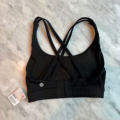 Nwt Lululemon Energy Bra *Adjustable* Size 2, Black Hook And Eye Closure Note: Foam Cups Not Included Sports Bra Set, Lululemon Bras, Black Hook, Lululemon Energy Bra, Foam Cups, 2024 Christmas, Longline Bra, Lululemon Sports Bra, Hook And Eye