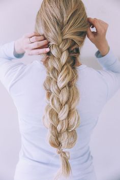 Get this chunky double braid via Barefoot Blonde on LaurenConrad.com Barefoot Blonde, Double Braid, Smink Inspiration, Braids Hair, Everyday Hairstyles, Hair Dos, Messy Hairstyles, Gorgeous Hair