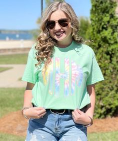 Looking for a stylish and trendy Mommy and Me Shirt?!?! Well look no further! We have the cutest Tie Dye Mommy And Me Monogrammed Shirt! Perfect for and mom and daughter!  *6.0 oz. 90/10 cotton/polyester *Double-needle stitched neckline, bottom hem and sleeves Monogram Shirt, Mommy And Me Shirt, Monogram Shirts, Mom And Daughter, Mommy And Me, The Cutest, Tie Dye, Monogram, Dye