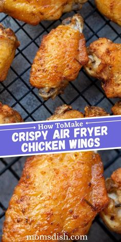 easy air fryer chicken wings on the grill