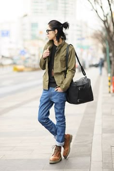 Androgynous Fashion Women, Korean Fashion Tomboy, Boyish Style, Tomboy Look, Tomboy Chic, Autumn Look