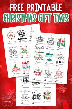 free printable christmas gift tags