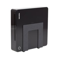 an external hard drive attached to the side of a computer enclosure, with its door open