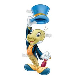 a cartoon character with a top hat on his head