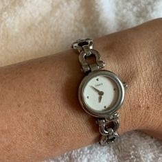 Coach Bracelet Style Watch. Does Not Come With Any Extra Links. 8 Inches. Some Links Can Be Removed But My Wrist Is 6 Inches And It’s A Bracelet Style So I Wore It Larger. Silver With White Face. Very Time Slightly Large Than A Dime Size Face. Needs Battery Silver Womens Watch, Vintage Silver Watch, Watch Women Silver, Coach Watch, Boyfriend Watch, Silver Watches Women, Style Watch, Bracelet Style, A Bracelet