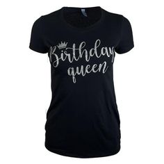 MISS POPULAR Birthday Tank Top for Women with Chest Print| Glitter Birthday Girl, Queen, Squad, Its My Birthday | Sizes S-3XL Size: L.  Color: Black.  Gender: female.  Age Group: adult. Birthday Tanks, Womens Basic Tops, Glitter Birthday, Tank Top For Women, Women Essentials, Womens Basic, Top For Women, Soft Shorts, T Shirt For Women