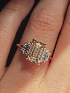 Champagne Ring, Champagne Diamond Rings, Color Champagne, Yellow Gold Engagement Rings, Engagement Ring Cuts, Put A Ring On It