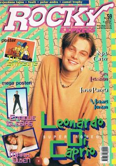 the front cover of rock'n magazine with an image of a young man smiling