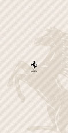 a horse is shown in the middle of a white background with black writing on it