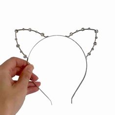 Cat Ear Headband Costume Kitty Hair Accessory Rhinestone’s Silver Tone New Without Tags Headband Costume, Cat Ear Headband, Cat Ear, Hair Accessory, Cat Ears, Silver Tone, Hair Accessories, Women Accessories, Kitty