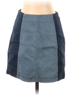 Free People Denim Skirt Size: 4 Bottoms - used. 53% COTTON, 23% RAYON, 22% POLYESTER, 2% SPANDEX | Free People Denim Skirt: Blue Bottoms - Size 4 Blue Cotton Mid-rise Denim Skirt, Blue Mid-rise Cotton Denim Skirt, Blue Mid-rise Cotton Skirt, Free People Denim, Denim Skirt, Womens Bottoms, Free People, Size 4, Spandex