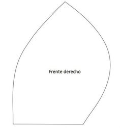 a drawing of a white arch with the words friente derrecho on it