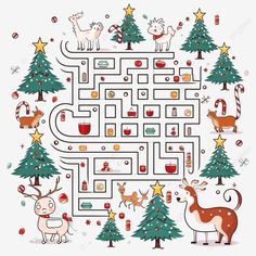 maze game activity worksheet for children little animals and christmas decorations worksheet maze Christmas Themed Worksheets, Christmas Mazes For Kids Free Printables, Christmas Worksheets For Kids, Christmas Worksheet, Maze For Kids, Kids Worksheet, Maze Worksheet, Printable Mazes