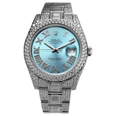 Elegant Blue Diamond Watch, Luxury Blue Diamond Watch With Metal Dial, Rolex Sky Dweller Blue, Rolex Blue, Rolex Skydweller Blue, Rolex Datejust Ii, Datejust Ii, Rolex Diamond, Modern Watches