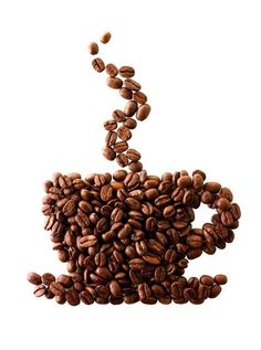 a bunch of coffee beans falling into the air in front of an italian flag background