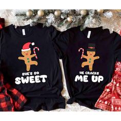 Christmas Gingerbread Shirts, Christmas Couple Shirt,Newlywed Christmas Love Shirt,Christmas Reindeer Holiday Matching Christmas Party Shirt ----------------------------------------------------------------- ** How to order? ** 1. Please check all pictures and choose your T-shirt Size and Color. 2. Choose your quantity as much as you want. 3. Please enter custom Design Color and Personalization Box (if applicable) 4. PLEASE secure all steps of your order 5. After You add your note, Please Click "Proceed to Checkout" After selecting the order, please check the address and parameters again. Product Details:✨  INFORMATION  We offer a variety of shirts: * Adult Unisex Tee: 5.3-ounce, 100% cotton (99/1 cotton/poly (Ash) & 90/10 cotton/poly (Sport Grey), 50/50 cotton/poly (Dark Heather) Made with Christmas Party Shirt, Newlywed Christmas, Matching Christmas Shirts, Christmas Party Shirts, Couple Shirt, Christmas Couple, Cuffed Shorts, Christmas Gingerbread, Christmas Love