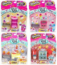 three littlest pet shop toys in their packaging