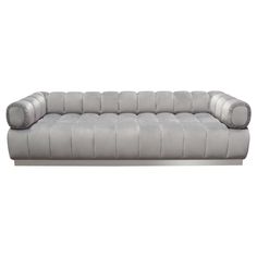 Image Grey Sofa - Ornate Home Grey Velvet Bed, Low Profile Sofa, Sofa Images, Dining Table Rug, Tufted Bed, Base Trim, Platinum Grey, Accent Trim, Sofa Dimensions