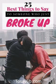 People who have just gone through a break-up want their friend to tell them that they’ll be okay and that you’re there for them. Get a sense from your friend of what to say to someone who just broke up, so you know what they need from you. How To Console Someone After Breakup, What To Say To A Friend After A Breakup, How To Comfort A Friend After A Breakup, Breakup Kit, Friends After Breakup, Post Break Up, Signs He Loves You, Messages For Friends, Romantic Love Messages