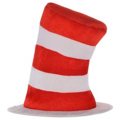 Your little one will be tipping their hat to all the Dr. Seuss fans with a Dr. Seuss Felt Cat in the Hat Top Hat for kids! This red and white striped top hat is just like the signature one from The Cat in the Hat. Complete your child's Dr. Seuss Halloween costume with an awesome felt hat! Dr. Seuss Child Felt Cat in the Hat Top Hat product details: 10 1-2in diameter x 10 1-2in tall Felt One size fits most children Officially licensed Dr. Seuss product. Not for children under 4 years. Dr Seuss Halloween, Baby Cat Costume, Dr Seuss Costumes, Cat Costume Diy, Dr Seuss Hat, Seuss Party, Diy Costumes Kids, The Cat In The Hat, Halloween Costume Shop