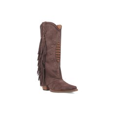 Step into a cute new look with these Dingo Women's Spirit Trail Side Fringed Leather Cowboy Boots.Click this FOOTWEAR GUIDE to find the perfect fit and more! Step into a cute new look with these Dingo Women's Spirit Trail Side Fringed Leather Cowboy Boots.Click this FOOTWEAR GUIDE to find the perfect fit and more! FEATURES Stylish fold-over design Detailed studs, distinctive stitching and tassel fringe Cushion comfort insole Soft touch suede constructionDETAILS Leather upper Polyester lining Foa Casual Suede Boots For Rodeo, Casual Suede Boots For Ranch, Closed Toe Boots For Rodeo In Fall, Western Faux Leather Boots, Suede Moto Boots With Round Toe For Ranch, Fall Rodeo Boots, Suede Moto Boots For Rodeo With Round Toe, Suede Moto Boots With Round Toe For Rodeo, Suede Round Toe Boots For Western-themed Events