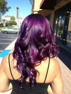 Lov color Violet Hair Color, Bright Purple Hair, Rock Your Hair, Hair Pics, Awesome Hair, Hair Color Purple