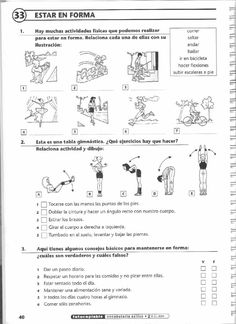 a spanish manual with instructions to learn how to do an exercise in front of the camera