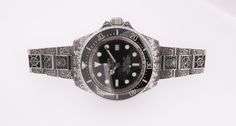 Hand engraved by Ray Hood, London Engraver - nautical themed Rolex DeepSea Sea Dweller