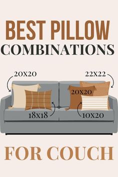 the best pillow combinations for couches