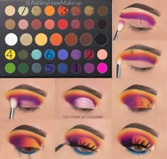 Eyeshadow Looks With James Charles Palette, Morphe 35a Palette Looks, Morphe X Meredith Duxbury Looks, Hawaii Makeup, Drag Make-up, Makeup Tutorial Eyeshadow, Eye Makeup Pictures