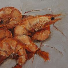 an oil painting of some kind of food