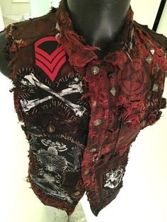 Style Denim Vest, Punk Denim, Post Apocalyptic Clothing, Apocalyptic Clothing, Crust Punk