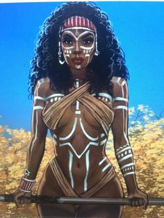 African Body Art, Black Warrior Woman, Black Goddess Art, African Goddess, Instagram Carousel, Afrique Art, Donnie Darko, Black Art Painting, Black Artwork