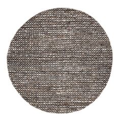 a round rug with black and white checkered pattern on the bottom, against a white background