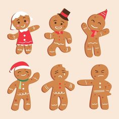 Download this Free Vector about Hand drawn flat gingerbread man cookies collection, and discover more than 15 Million Professional Graphic Resources on Freepik Gingerbread Man Drawings, Gingerbread Men Illustration, Gingerbread Sketch, Ginger Bread Illustration, Gingerbread Cookie Drawing, Drawing Gingerbread Man, Ginger Bread Man Crafts, Gingerbread Cookies Drawing, Gingerbread Man Painting