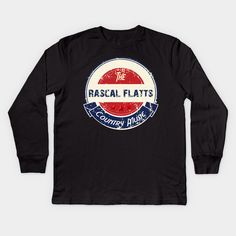 a black t - shirt with the words rassal flats on it and a red, white