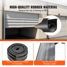 an advertisement for high - quality rubber material