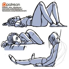 a drawing of a woman laying on the ground with her legs spread out and feet crossed