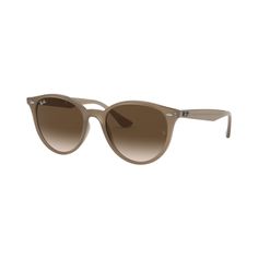 With a round shape inspired by the Phantos, Ray-Ban� RB4305 Gradient Sunglasses add an air of sophistication to any look. These lifestyle sunglasses feature round lenses made from polycarbonate for lightweight performance and 100% UV protection. The gradient lenses in these Ray-Ban sunglasses follow the latest style trends in terms of shades, and provide a wide range of colors to create exciting and unique looks. The gradient tint is characterized by a smooth transition from a solid color to a t Ray Ban Round Sunglasses, Round Ray Bans, Ray Ban Wayfarer, Sunglasses Brown, Brown Lens, Gradient Sunglasses, Brown Gradient, Eyewear Brand, Healthy Sweets