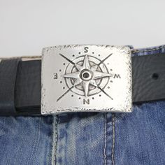 Compass Belt buckle for 4 cm Leather Belts Dark Antique Silver Length: 77 mm Width: 55 mm Weight: 80 gr. fit for up to 40 mm belts Material: Zamak (Pewter) Nickelfree, Hypoallergenic. According to EU-Standard Coating and Colour: Dark Antique Silver per pcs. Our products are of high quality and do not contain nickel or lead, according to EU-Standard. www.etsy.com/shop/RoseJewelrySupplies Silver Antique Buckle Belt For Festival, Antique Silver Belt Buckle For Festival, Vintage Silver Stamped Belt Buckles, Antique Silver Collectible Belt Buckles, Adjustable Silver Hand-tooled Belt Buckles, Leather Belt Buckle, Blue Contacts, Belt Accessories, Suspender Belt