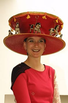 Wacky Hat Day Ideas, Silly Hats, Funky Hats, Red Hat Society, Ascot Hats