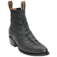 This mens western style cowboy boot is built for comfort and style with an elegant crocodile alligator embossed print finish and stacked heel. These are hand crafted and Made In Mexico with Genuine Cowhide Leather. This masculine boot features a leather sole, J-Toe style profile , side stretch panels for comfort and pull straps for easy pull on. This is a short ankle style boot with the shaft measuring approximately 2  inches up from the ankle. Heel measures approximately 1  Inches. This boots r Street Style Boots, Mens Western Style, Alligator Boots, Mens Western, Western Shop, Embossed Printing, Alligator Print, Men’s Boots, Cowboy Boot