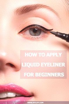 Liquid Eyeliner For Beginners, Eyeliner Tutorial For Beginners, Apply Liquid Eyeliner, Liquid Eyeliner Tutorial, Space Makeup, Draw Pencil, Eyeliner Liquid, Eyeliner For Beginners, Simple Eyeliner