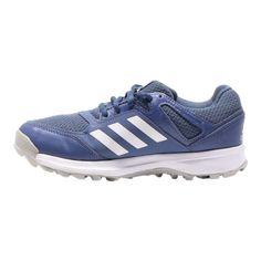 Experience the best with the ADIDAS Sneaker Trainers. These trainers, crafted with Blue Synthetic Womens, in Blue, are the epitome of comfort. Available in size UK 4.5, they're perfect for any event. > All footwear undergoes thorough professional cleaning using advanced ozone technology, ensuring exceptional quality and hygiene every time. >Size: UK 4.5 >Condition: Excellent Blue Running Shoes With Laces For Light Sports, Blue Running Shoes For Light Sports, Blue Adidas Training Running Shoes, Blue Sports Running Shoes With Laces, Blue Running Shoes With Laces For Sports, Blue Running Shoes For Sports, Functional Blue Adidas Sneakers, Blue Sneakers With Laces For Training, Blue Adidas Running Shoes With Synthetic Material