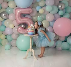 4 Year Birthday Photoshoot Ideas, Photoshoot Ideas For Kids Birthday, 5th Bday Photoshoot Ideas, 5th Birthday Decorations Girl, Toddler Girl Birthday Photoshooting Ideas